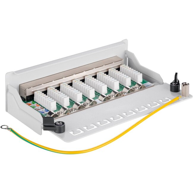 Goobay CAT 5e Mini/Desktop Patch Panel, 8 Port
