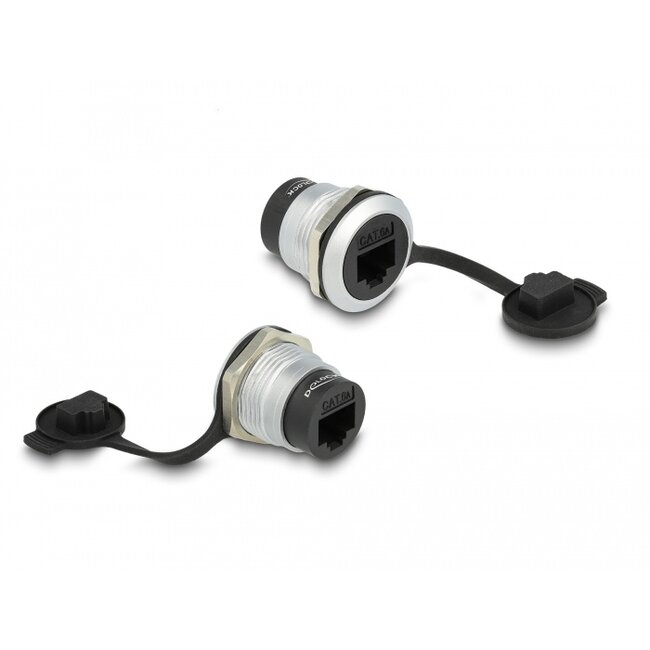 Delock RJ45 Cat.6A built-in connector with protective dust cap