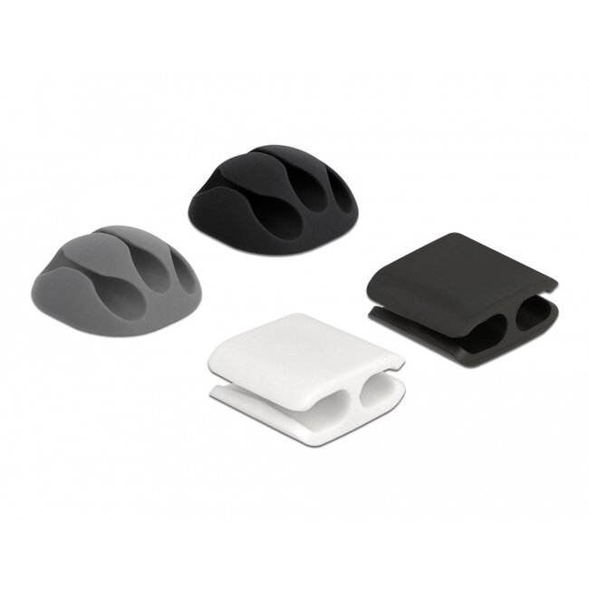 Delock Cable holder and cable clip set 4 pieces