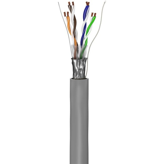 Goobay CAT 5e Network Cable, F/UTP, grey 100 m