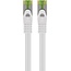 Goobay RJ45 Patch Cord with CAT 8.1 S/FTP Raw Cable, AWG 26, white 7.5 m
