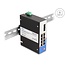 Delock Industrial Gigabit Ethernet Switch 8 Port RJ45 2 Port SFP for DIN rail