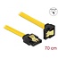 Delock SATA 3 Gb/s Cable straight to downwards angled 70 cm yellow