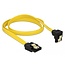 Delock SATA 3 Gb/s Cable straight to downwards angled 70 cm yellow