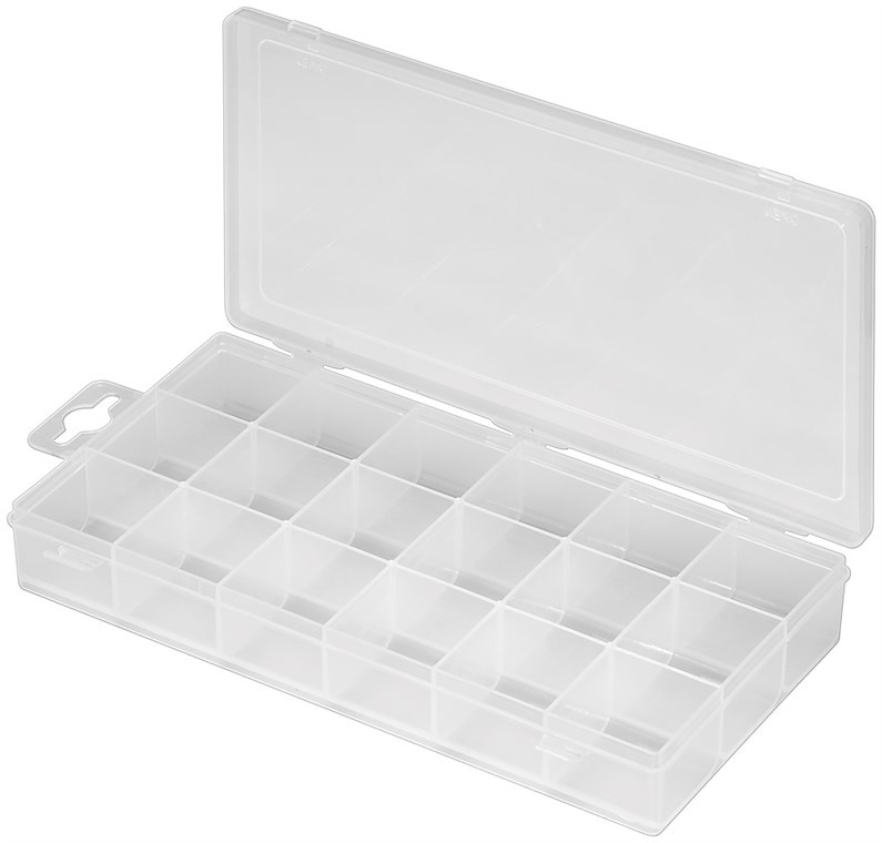 Nighthawk Plastic storage box with 18 compartments