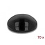 Delock Rubber feet round self-adhesive 8 x 3 mm 70 pieces black