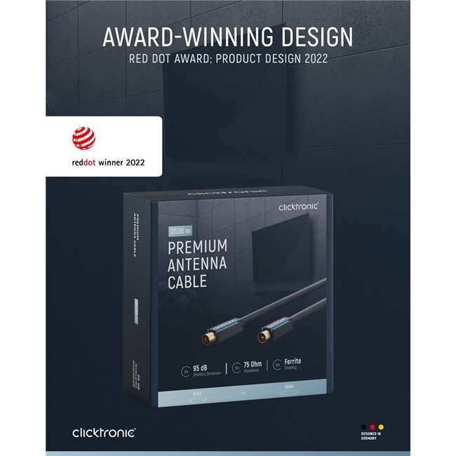Clicktronic Coaxial Cable 20 m