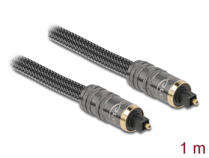 DeLOCK 86983. Aansluiting 1: TOSLINK, Aansluiting 1 type: Mannelijk, Aansluiting 2: TOSLINK, Aansluiting 2 type: Mannelijk, Contact geleider materiaal: Goud, Magnetisch afgeschermd