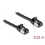 Delock RJ45 Cable plug to plug Cat.8.1 flexible 0.25 m black
