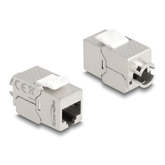 DeLOCK Delock Keystone Module RJ45 jack to LSA Cat.6A Slim toolfree