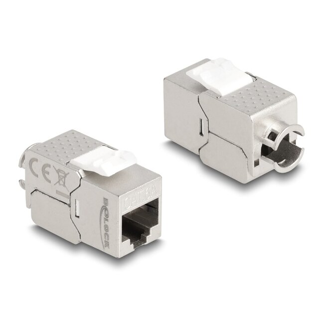Delock Keystone Module RJ45 jack to LSA Cat.6A Slim toolfree