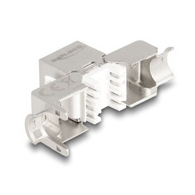 Delock Keystone Module RJ45 jack to LSA Cat.6A Slim toolfree