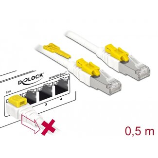 DeLOCK Delock Cable RJ45 Secure Cat.6A 0.5 m