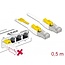 Delock Cable RJ45 Secure Cat.6A 0.5 m
