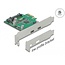Delock PCI Express x1 Card to 2 x external USB 5 Gbps USB Type-C™ female