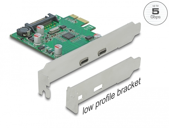 DeLOCK PCIe x1>2x extern SuperSpeed USB usb-controller