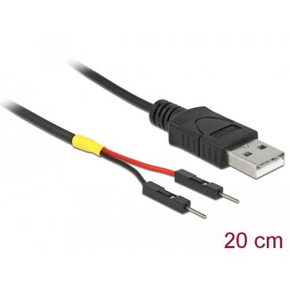 DeLOCK Delock USB Power Cable Type-A to 2 x pin header male separate power 20 cm