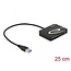 Delock Card Reader for XQD / SD / Micro SD memory cards + USB Type-A port