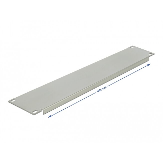 Delock 19″ Network Cabinet Blind Cover 2U grey