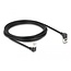 Delock RJ45 Network Cable Cat.6A S/FTP Slim 90° upwards / downwards angled 3 m black