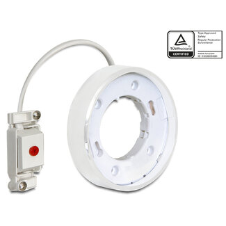 DeLOCK Delock Lighting GX53 surface mount base round type F white