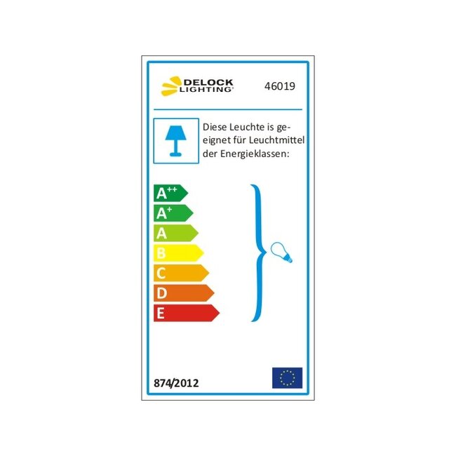 Delock Lighting GX53 surface mount base round type F white