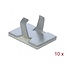 Delock Cable clamp self-adhesive aluminium 10 pieces