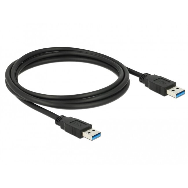 Delock Cable USB 3.0 Type-A male > USB 3.0 Type-A male 1.5 m black