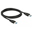 Delock Cable USB 3.0 Type-A male > USB 3.0 Type-A male 1.5 m black