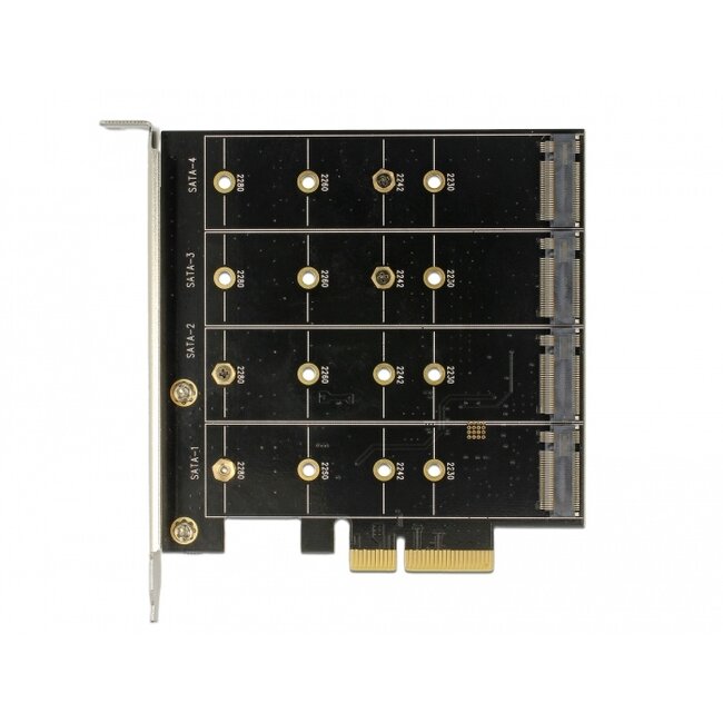 Delock PCI Express Card > 4 x internal M.2 Key B with RAID