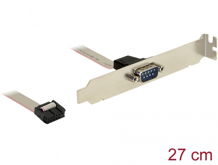 Delock - Slotblech - Seriell 1xPort mit Interfacekabel