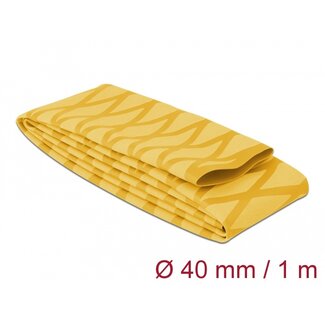 DeLOCK Delock Heat Shrink Tube X-pattern non-slip 1 m x 40 mm yellow