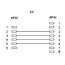 InLine® Modulaire kabel, RJ45 -> RJ11 (8P4C naar 6P4C) M/M, 10m