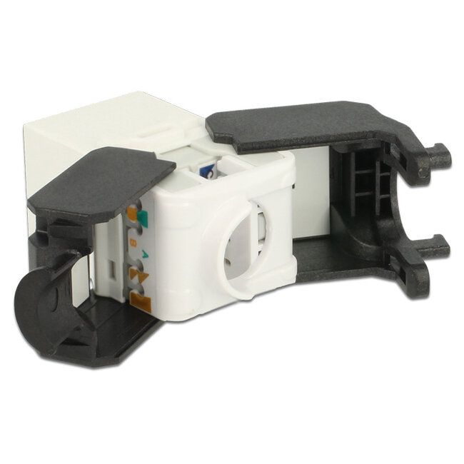 Delock Keystone Module RJ45 jack > LSA Cat.6A UTP white