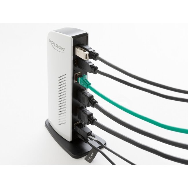 Delock USB Docking Station Dual HDMI Full-HD / USB 3.2 / LAN / Audio