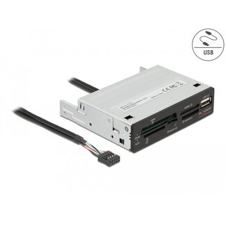 DeLOCK Delock 3.5″ USB 2.0 Card Reader 5 slot + 1 x USB 2.0 Type-A female