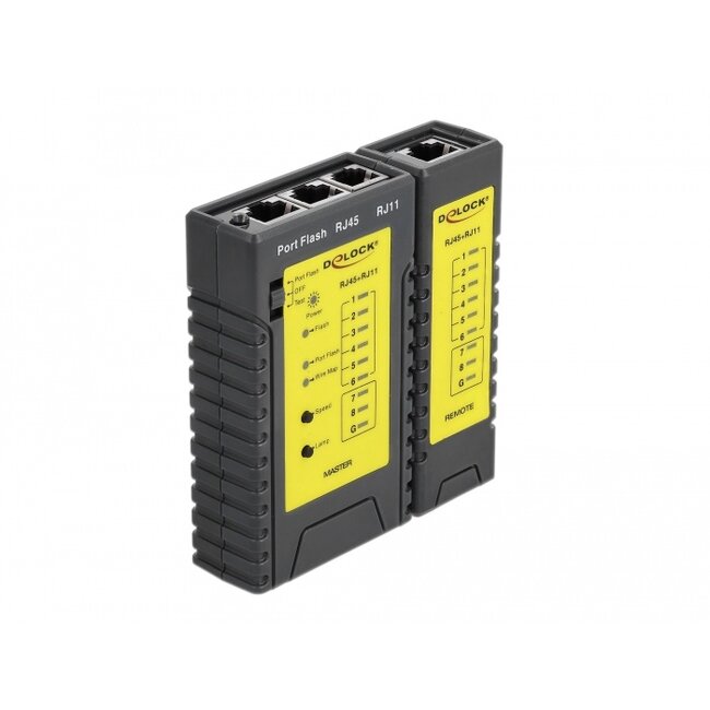 Delock Cable Tester RJ45 / RJ12 + Portfinder