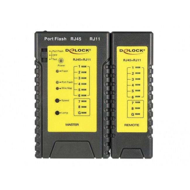Delock Cable Tester RJ45 / RJ12 + Portfinder