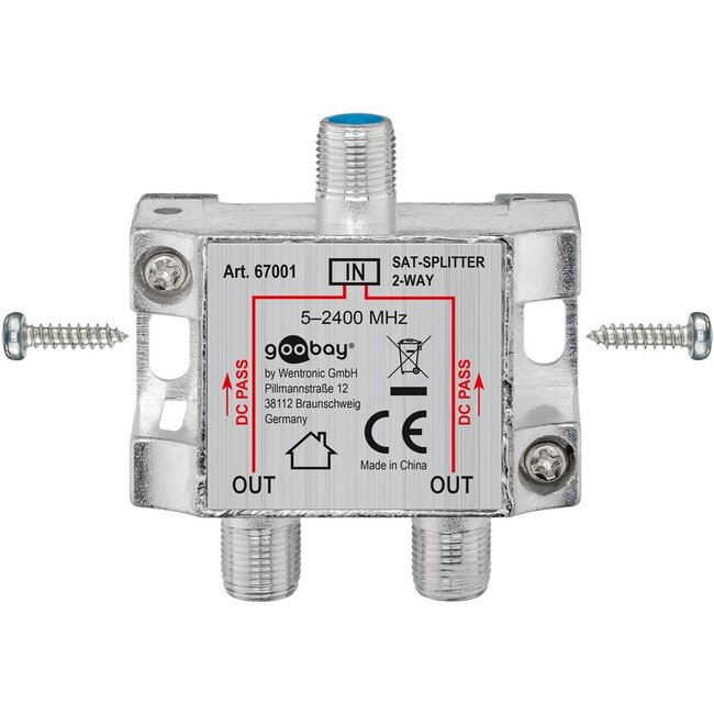 Goobay SAT Distributor, 2-Pack