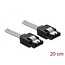 Delock SATA 6 Gb/s Cable 20 cm transparent