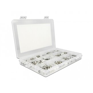 DeLOCK Delock Crimpbox 70 pieces 75 Ohm with BNC, TNC and F connectors