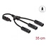Delock DL4 Solar Splitter Cable 1 x female to 3 x male 35 cm black