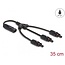 Delock DL4 Solar Splitter Cable 1 x male to 3 x female 35 cm black