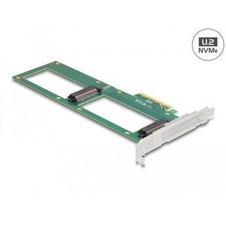 DeLOCK Delock PCI Express 4.0 x8 Card to 2 x internal U.2 NVMe SFF-8639 - Bifurcation