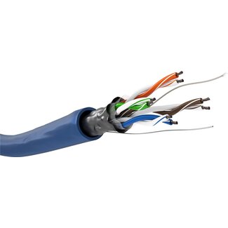 Goobay Goobay CAT 5e Network Cable, F/UTP, 100 m, blue