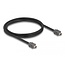 Delock Cable ix Industrial® (A-coded) plug to plug Cat.7 1 m