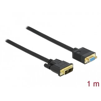 DeLOCK Delock Cable DVI 12+5 male to VGA female 1 m