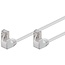 Goobay CAT 5e Patch Cable 2x 90° Angled, F/UTP, white 1 m