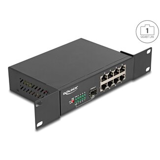 DeLOCK Delock 10" Gigabit Ethernet Switch 8 Port + 1 SFP