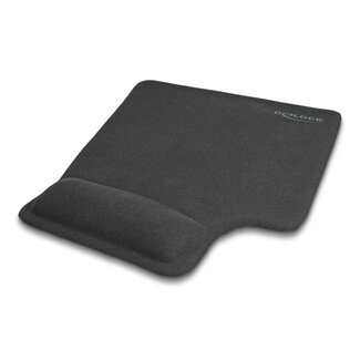DeLOCK Delock Ergonomic Mouse Pad with Gel Wrist Rest left-hander black